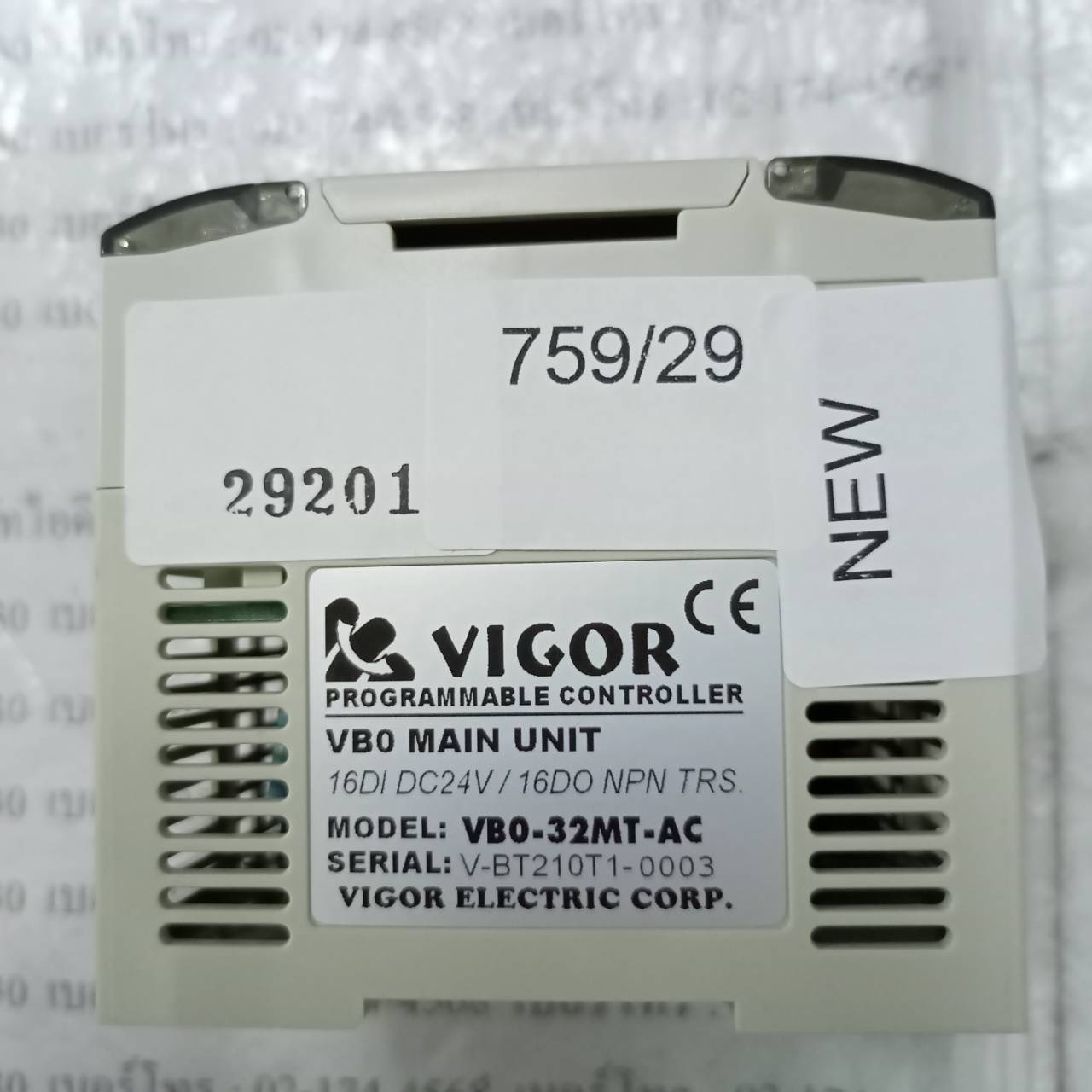 PLC " VIGOR " MODEL : VB0-32MT-AC