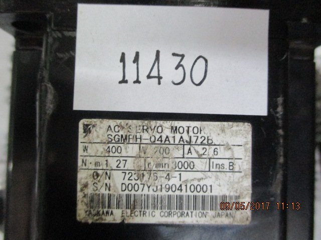 SGMPH-04A1AJ72B SERVO MOTOR " YASKAWA"