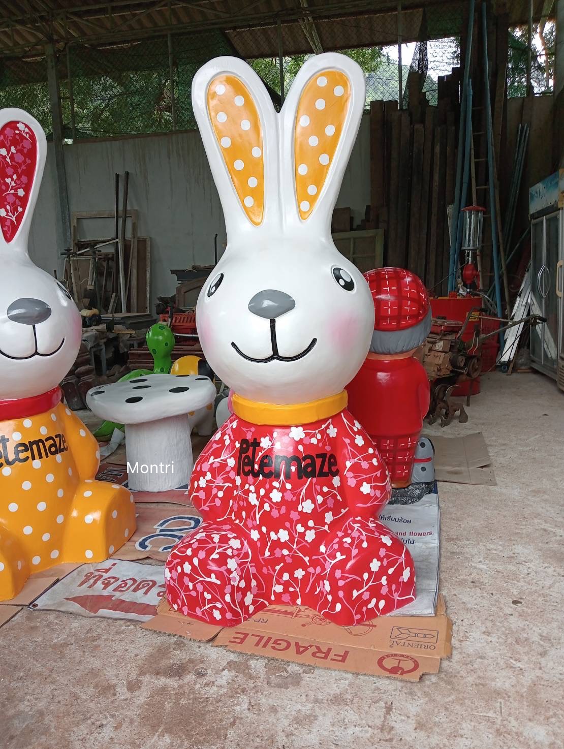 รูปปั้นตุ๊กตาแต่งสวน set คู่ สุดคุ้ม ( จำนวน 2 ตัว) รูปปั้นตุ๊กตาแต่งสวน รูปปั้นแต่งร้าน ตุ๊กตาแต่งร้าน สูง 1.80 เมตร