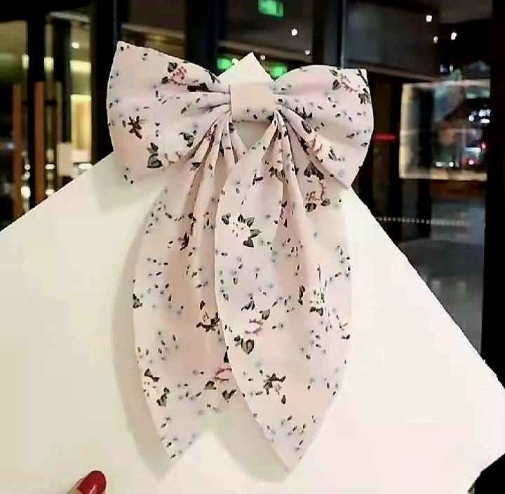 💗มาหยากิ๊ฟช้อป💗กิ๊บติดโบว์หนีบผมพริ้ว โบว์สามชั้น หวานๆ สำหรับนักเรียน สีเรียบ น่ารัก แฟชั่น กิ๊บหนีบผมสำหรับวัยรุ่น ขนาด 4.5 นิ้ว