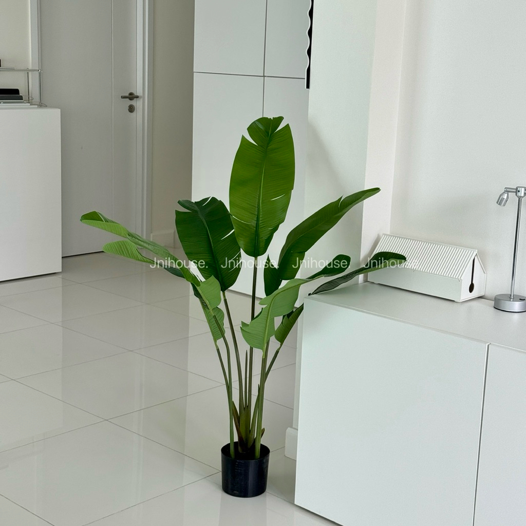 [พร้อมส่ง] Jnihouse : ต้นปักษาสวรรค์ประดิษฐ์(Tree) สูง 120 cm (รุ่นใบมีรอยแยก)