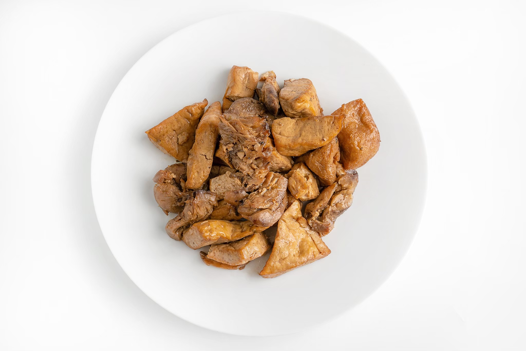 ผัดพะโล้แห้งเจ (Stir fried tofu with Chinese five spices)