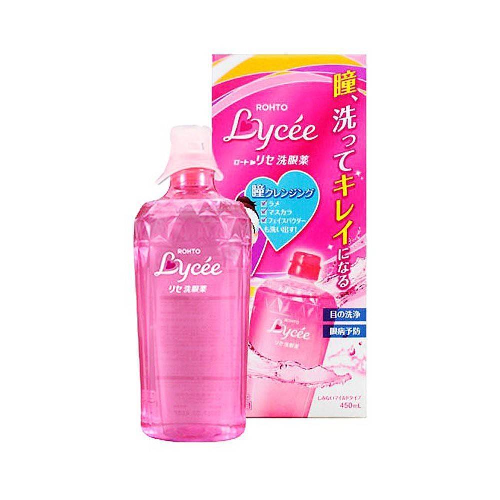 น้ำยาทำความสะอาดดวงตา ขนาด 450 มล. Rohto Lycee EyeWash liquid for Cleansing and refresh 450 ml