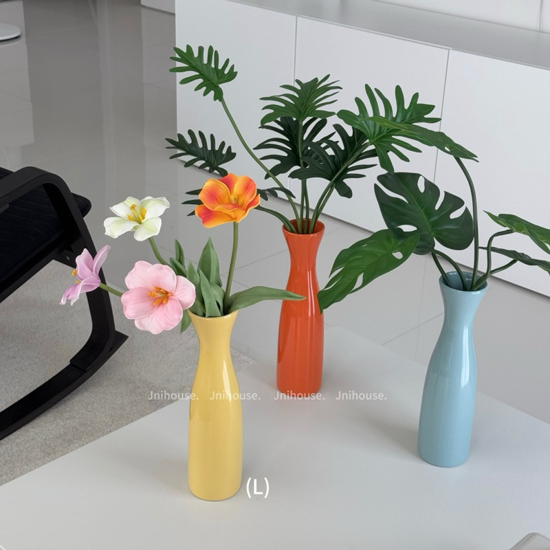 [พร้อมส่ง] Jnihouse : แจกันเซรามิก แจกันดอกไม้ทรงสูง (Vase)