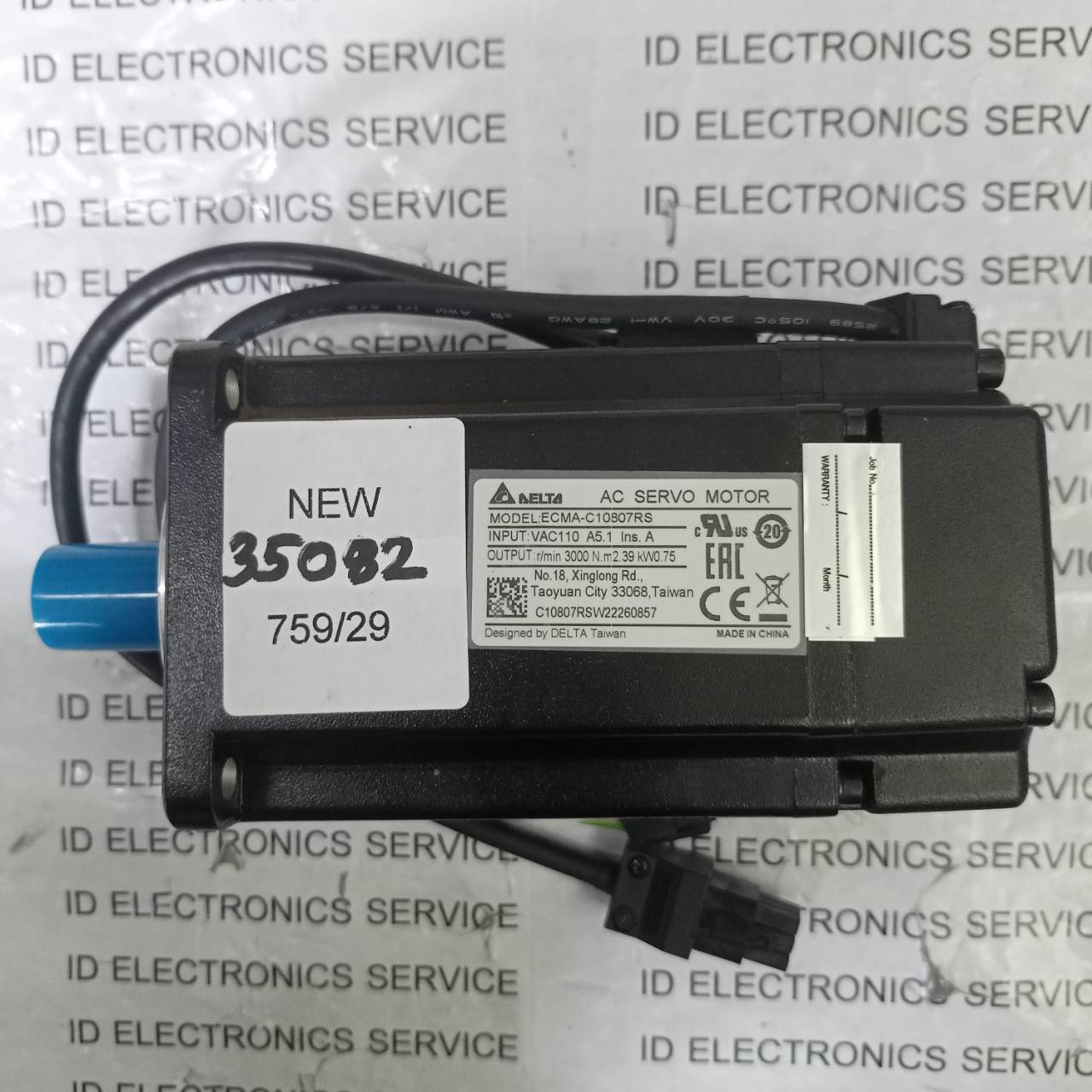 SERVO MOTOR " DELTA " MODEL : ECMA-C10807RS