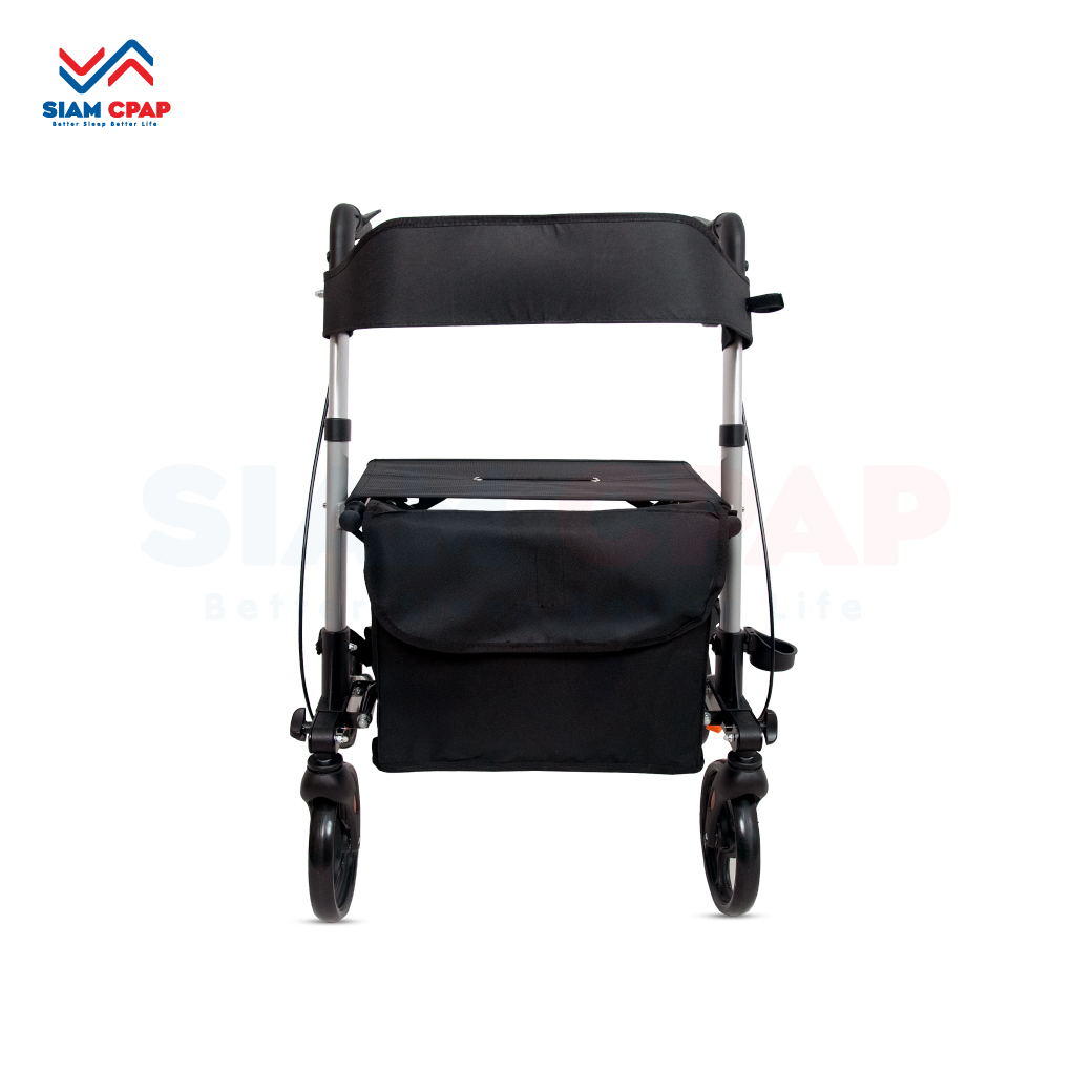 รุ่นใหม่ Rollator จากแบรนด์ Better รุ่น BT807L วอล์คเกอร์ 4 ล้อ อุปกรณ์ช่วยพยุงเดินและฝึกเดิน พร้อมที่นั่งในตัว รับประกันสินค้า 1 ปี