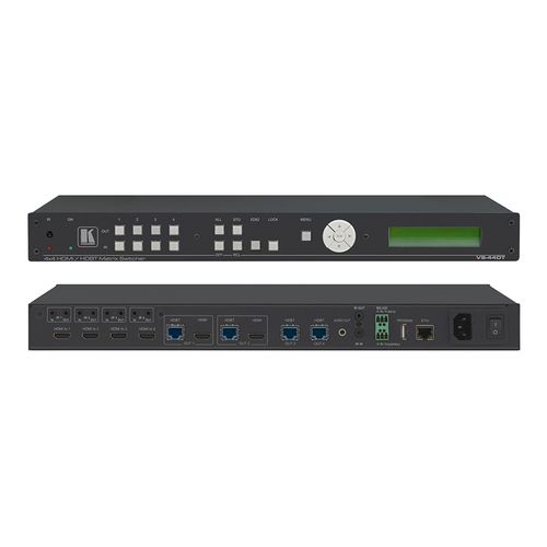 KRAMER VS-44DT 4x4 4K60 4:2:0 HDMI/HDBaseT Extended–Reach PoE Matrix Switcher
