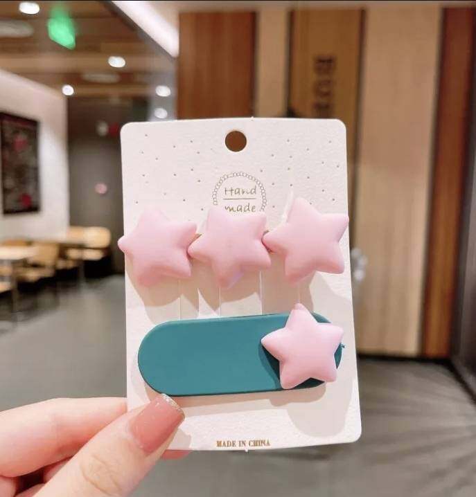 💗มาหยากิ๊ฟช้อป💗 กิ๊บติดผม กิ๊บดาว กิ๊บหัวใจ กิ๊บผลไม้ สีสดใส น่ารัก ๆ แพ็ค 2 -5 ชิ้น