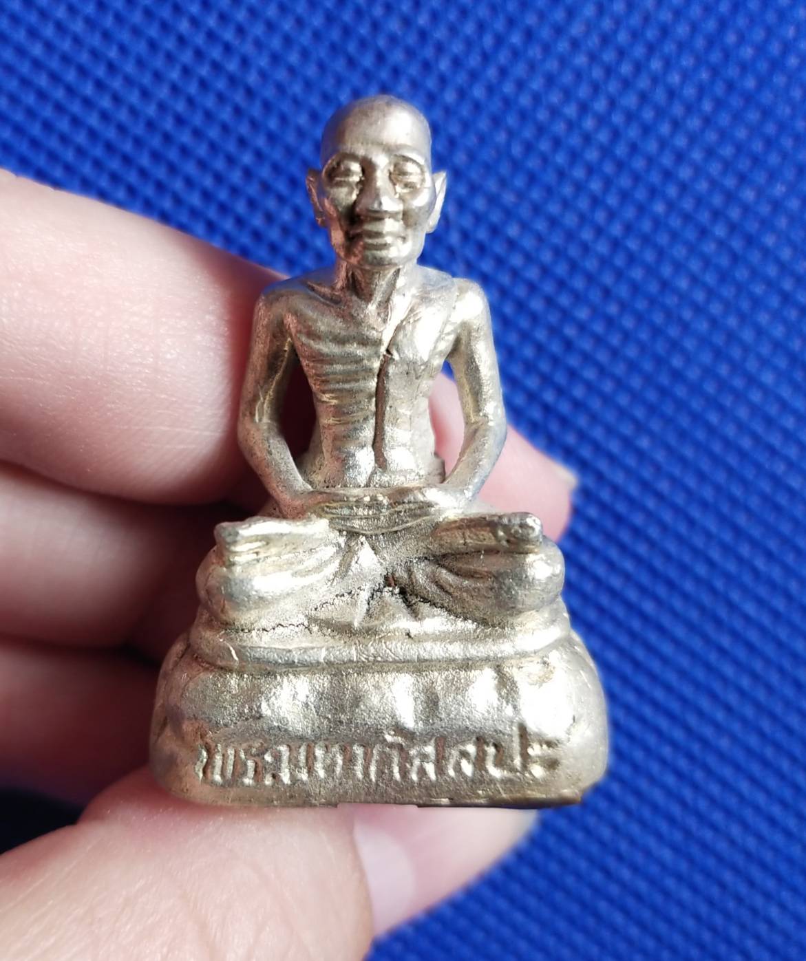 พระมหากัสสปะ เนื้อเงิน เลข2. อุดมวลสารใต้ฐาน ตะกรุด 3ดอก ▪สร้างน้อย120องค์ ❇หลวงปูสิงห์โต จิตฺตธมฺโม❇