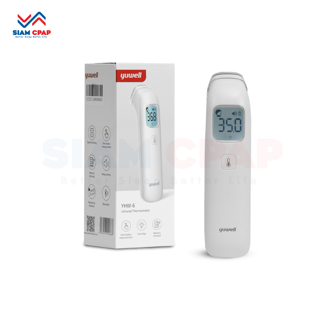 เครื่องวัดอุณหภูมิร่างกายอินฟราเรด Yuwell รุ่น YHW-6 มี Bluetooth