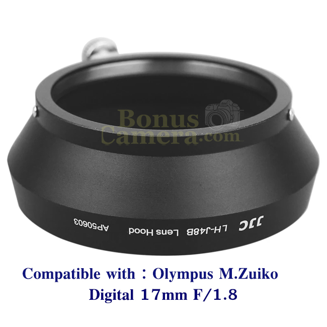 LH-48B ฮู้ดสีดำสำหรับเลนส์ Olympus M.ZUIKO DIGITAL 17mm F/1.8 Lens Hood