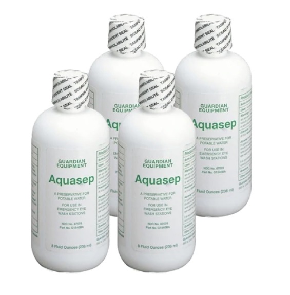 Guardian G1540BA-R Aquasep Eyewash Water Preservative, 4 Bottles