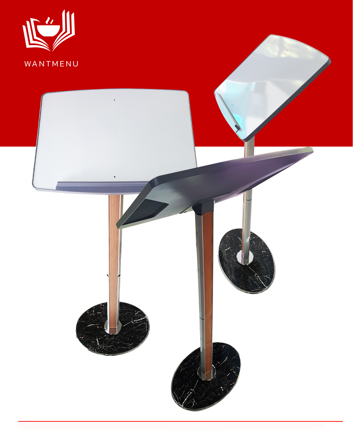 Menu Stand (เมนูสแตน) ป้ายเมนู ป้ายตั้งพื้น ขาตั้งเมนู สำหรับวางเมนู รายการสินค้าหรือบริการต่างๆ หน้าร้านอาหาร ภัตราคาร สปา