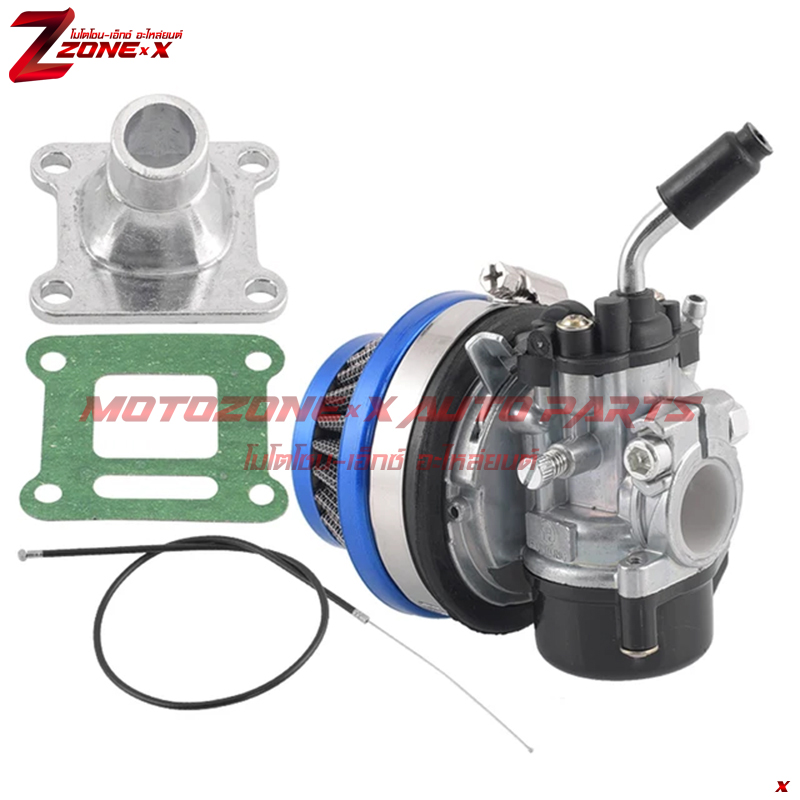 คาร์บูเรเตอร์ Carburetor Air Filter Fits most37cc 49cc 50cc 80cc 2 stroke Chinese engines. MOTOZONE-X(โมโตโซน-เอ็กซ์) อะไหล่/Part