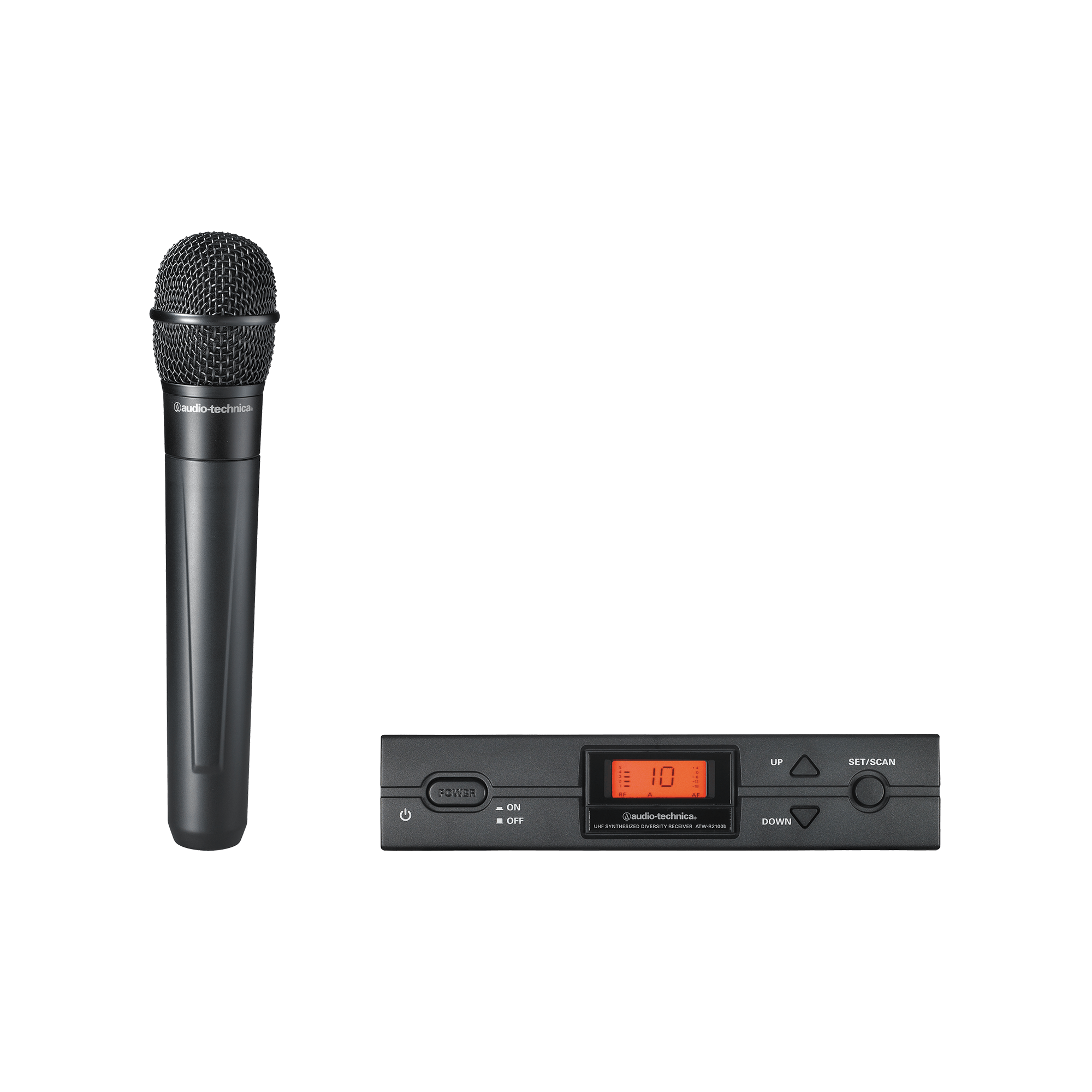 Audio technica ATW-2120b ไมค์ลอย มือถือเดี่ยว ย่านความถี่ UHF