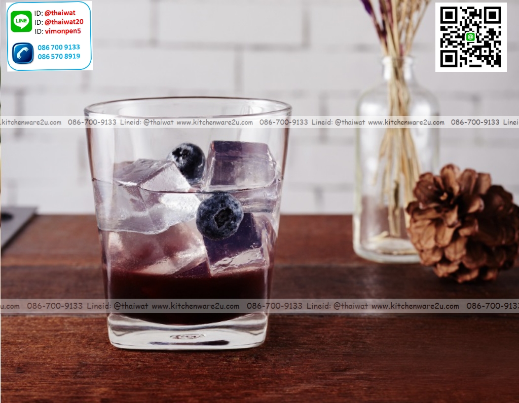 P11353 แก้วใส 9.5 Oz. (270 มิล) (8.1*8.1*8.8 cm) No.100409 ราคาส่งต่อ 1 ลัง : 72 ใบ : 1080 บต่อลัง