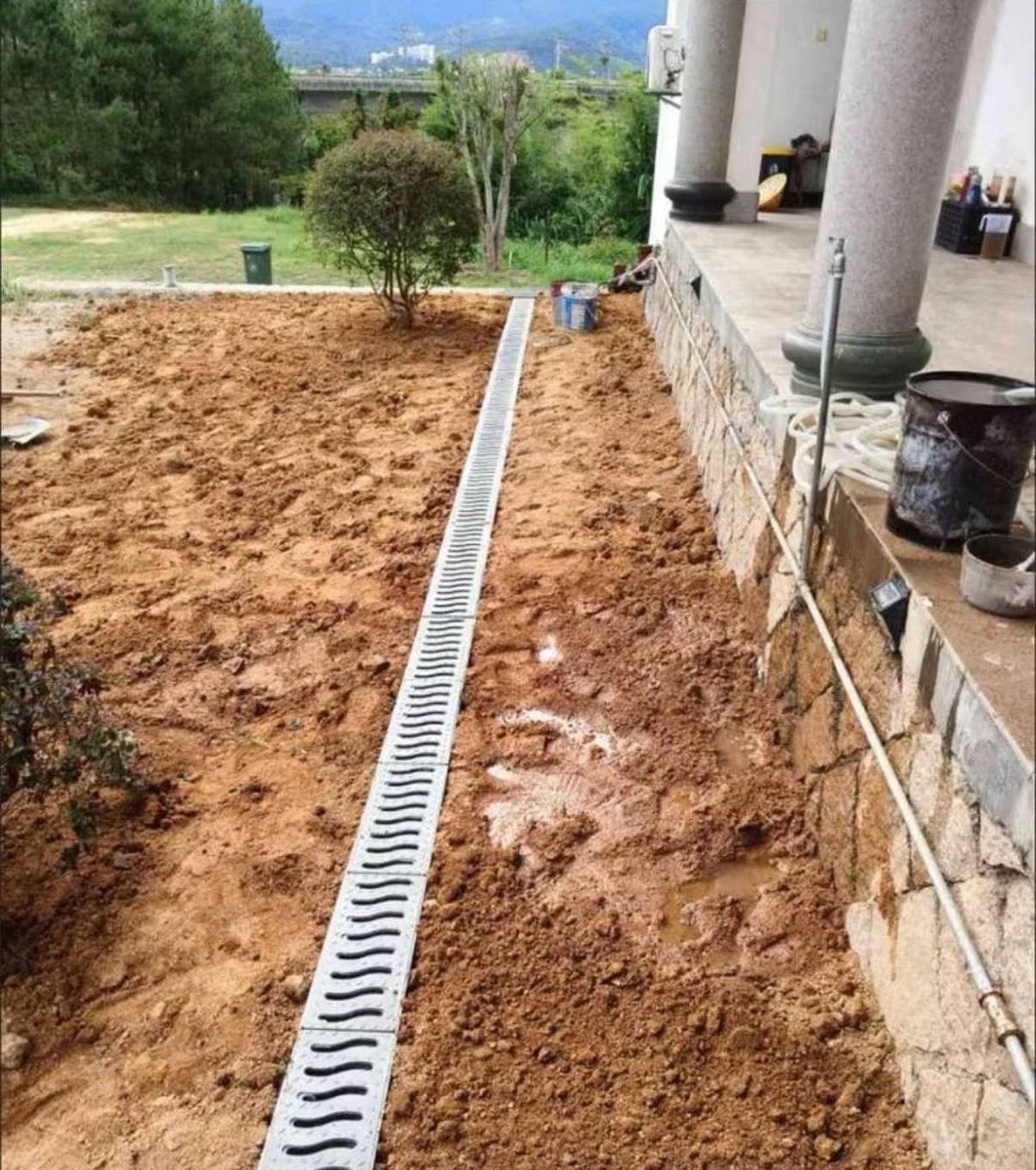 รางระบายน้ำเรซิ่น ขนาด 15 ซม. (พร้อมฝาปิด)