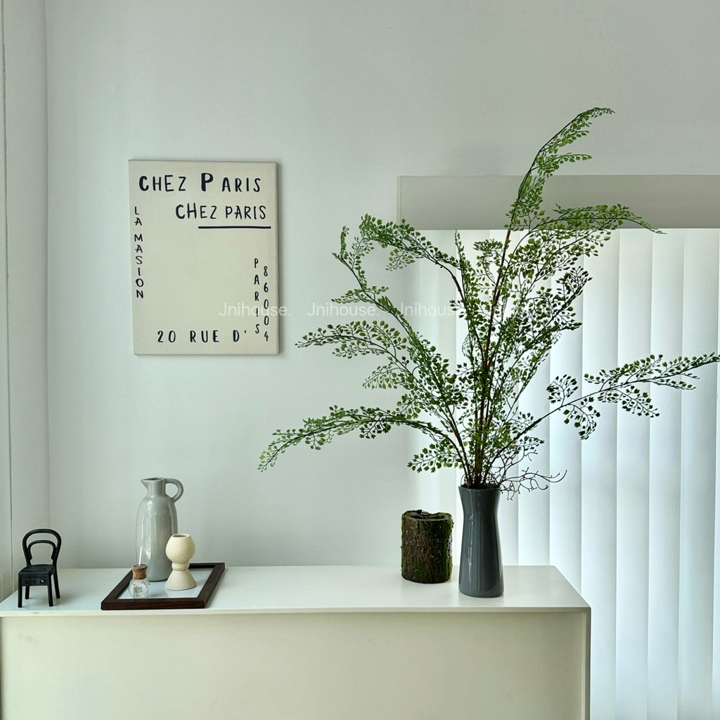 [พร้อมส่ง] Jnihouse : กิ่งเฟิร์นประดิษฐ์ (Maidenhair fern)