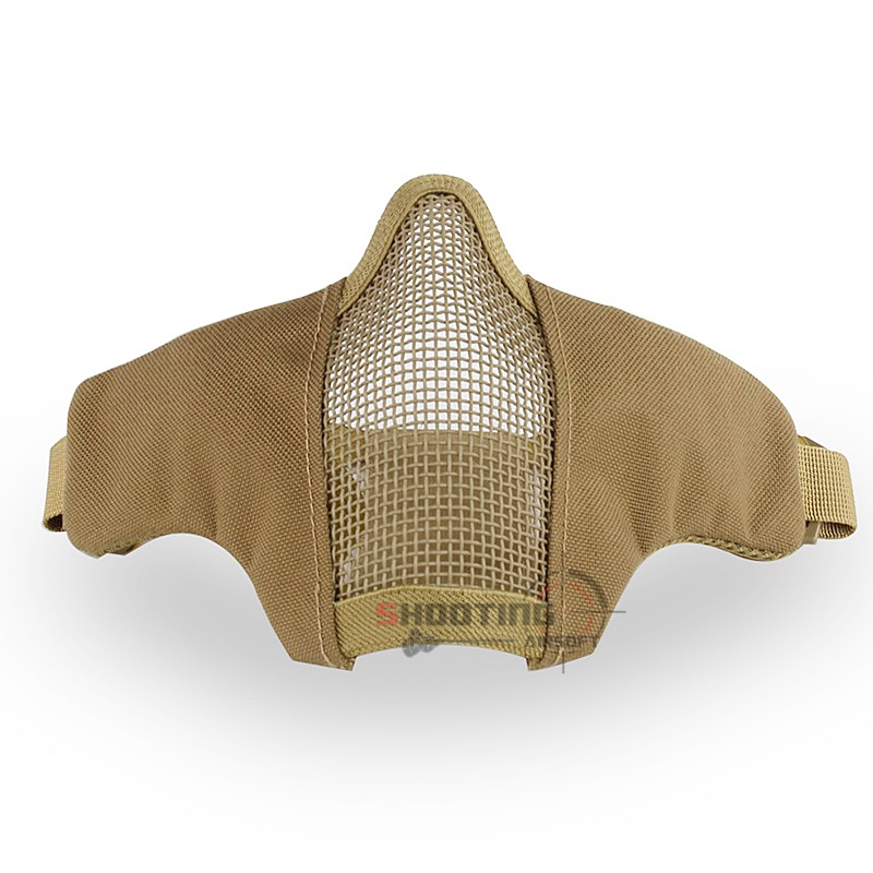 หน้ากากตะแกรงแก้มผ้า ครึ่งหน้า