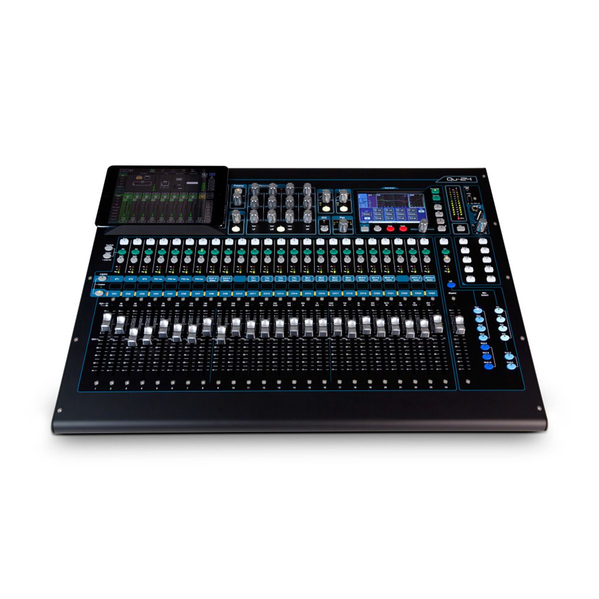 Allen&Heath QU-24 30-In/24-Out Digital Mixer (Chrome Edition)
