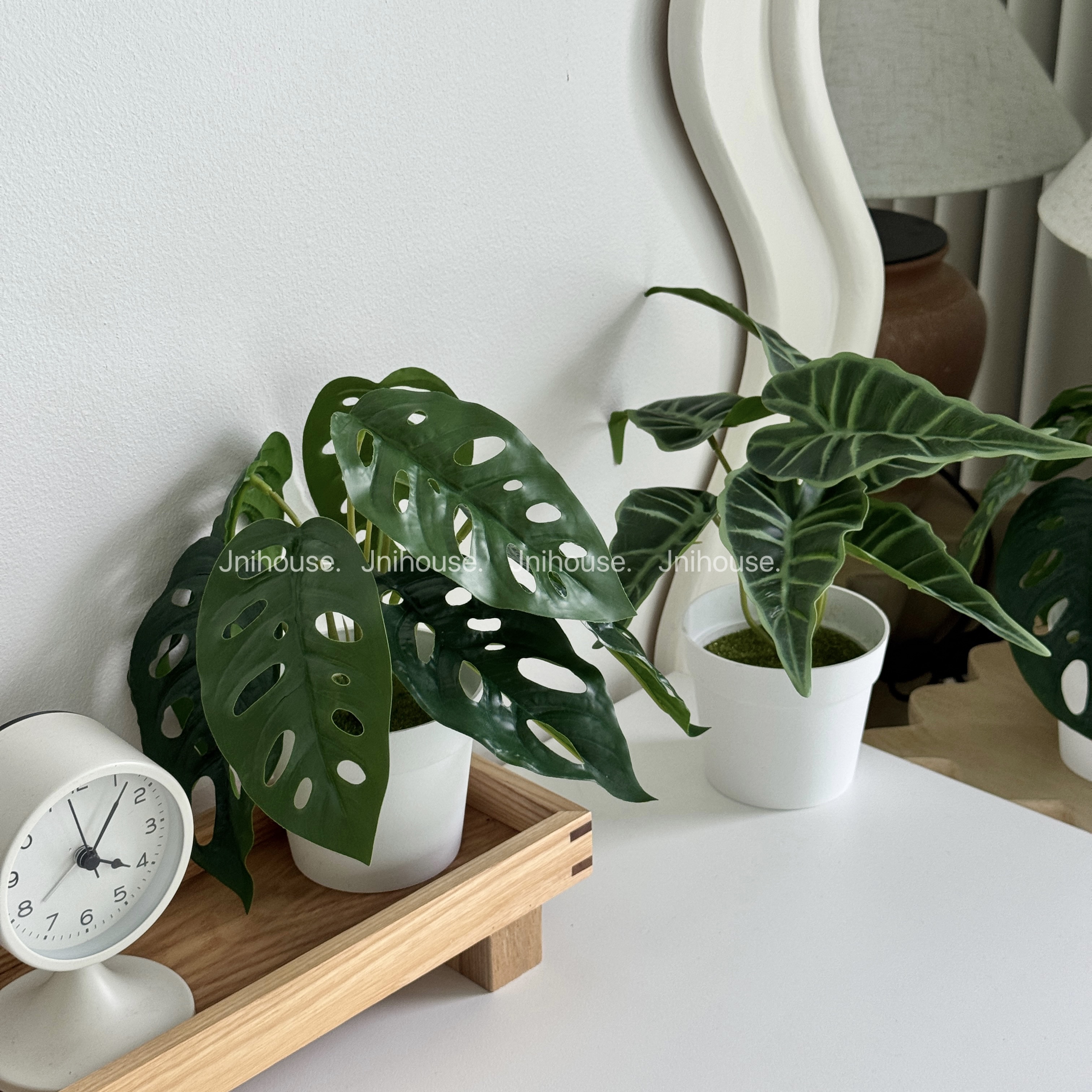 [พร้อมส่ง] Jnihouse : ต้นไม้ประดิษฐ์เล็กกระถางขาว (Tree)