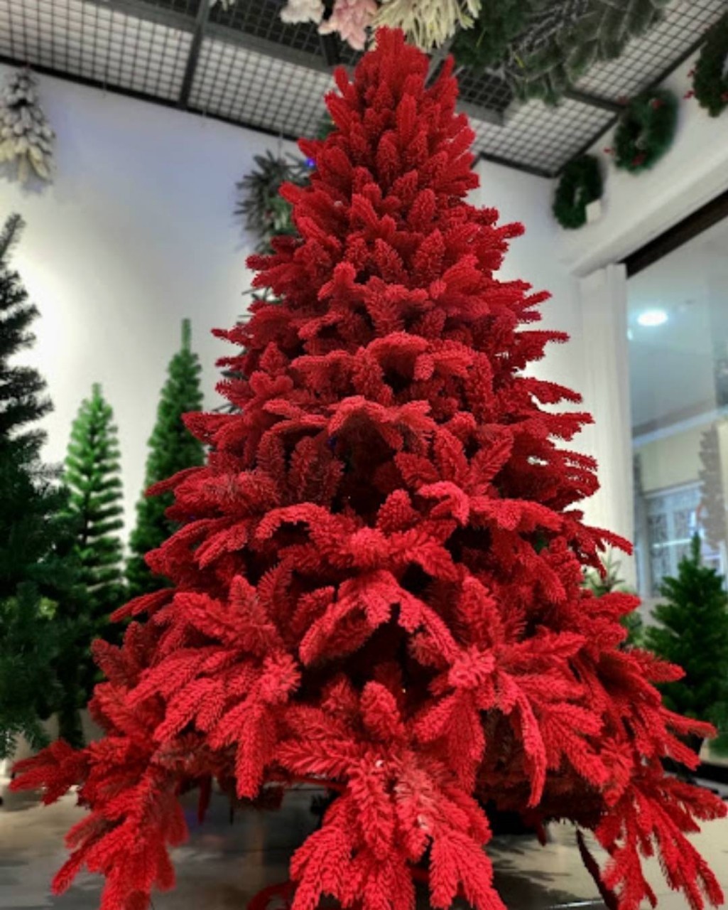 แบบต้นคริสต์มาสปลอมred wine สีแดงสวยงามตกแต่งงานเลี้ยงวันคริสต์มาสในปีนี้