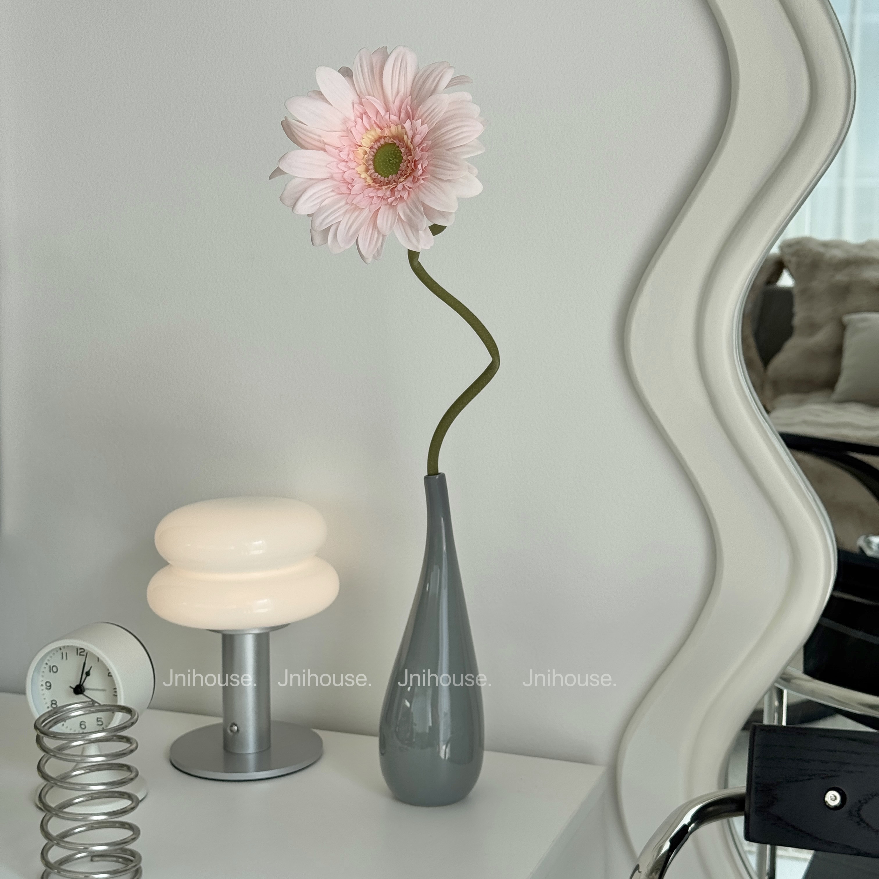 [พร้อมส่ง] Jnihouse : แจกันเซรามิก (ทรงโค้ง) แจกันดอกไม้