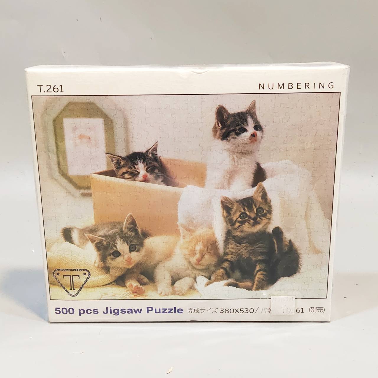 จิ๊กซอว์JigsawPuzzle500ชิ้น ลายแมวน่ารัก ของเล่นเด็กน่ารักDIYประดับตกแต่งคลายเครียดพร้อมส่ง
