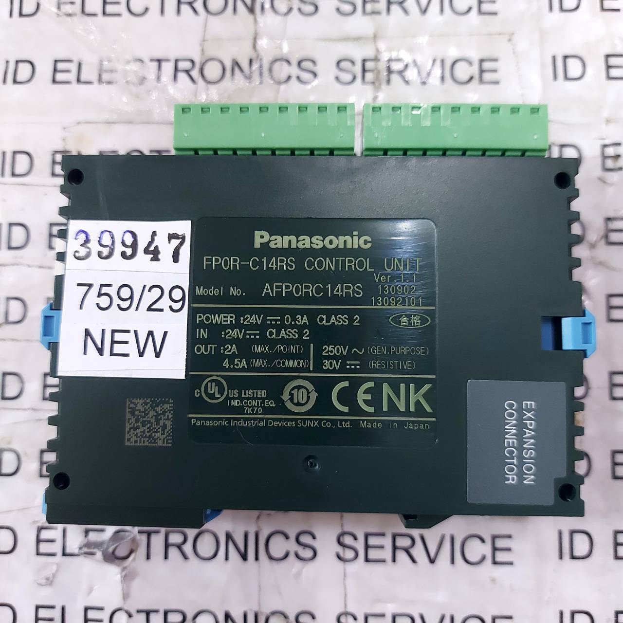 PLC " PANASONIC " MODEL : FP0R-C14RS