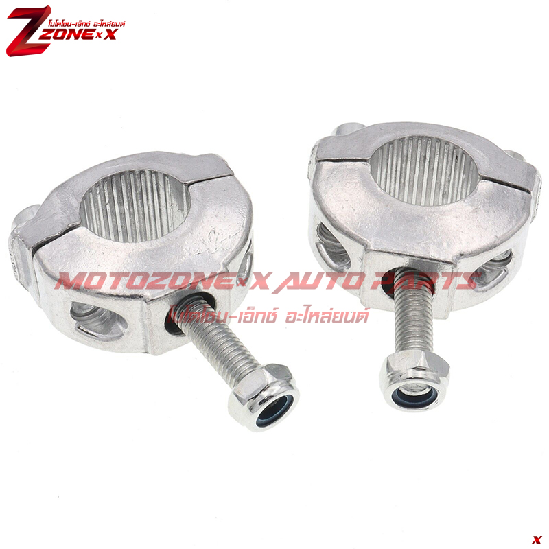 ตุ๊กตาแฮนด์ Pair Handlebar Clamps (with bolts) 47cc & 49cc pullstart air cooled mini dirt bikes MOTOZONE-X(โมโตโซน-เอ็กซ์) อะไหล่ Part