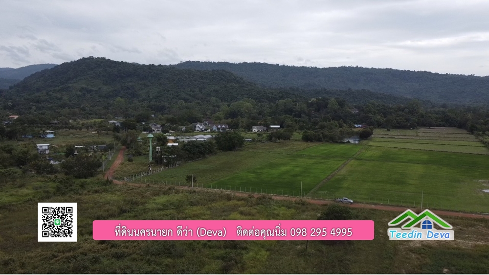 ที่ดินนครนายก ติดคลองธรรมชาติ พื้นที่ 10 ไร่ ไม่ต้องถม ด้านหน้าติดถนน ด้านหลังติดคลอง ต.สาริกา อ.เมือง จ.นครนายก