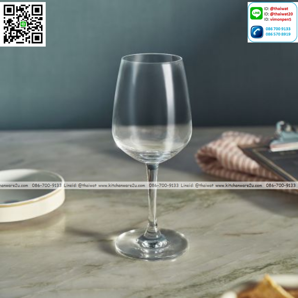 P12703 แก้วมีก้าน ใส่ไวน์ ใส่เครื่องดื่ม 11 Oz. 315 มิล (8*8*19.5 cm) No.1019R11 ราคาขายส่งต่อ 1 ลัง : 48 ใบ: เฉลี่ย 75 บต่อใบ