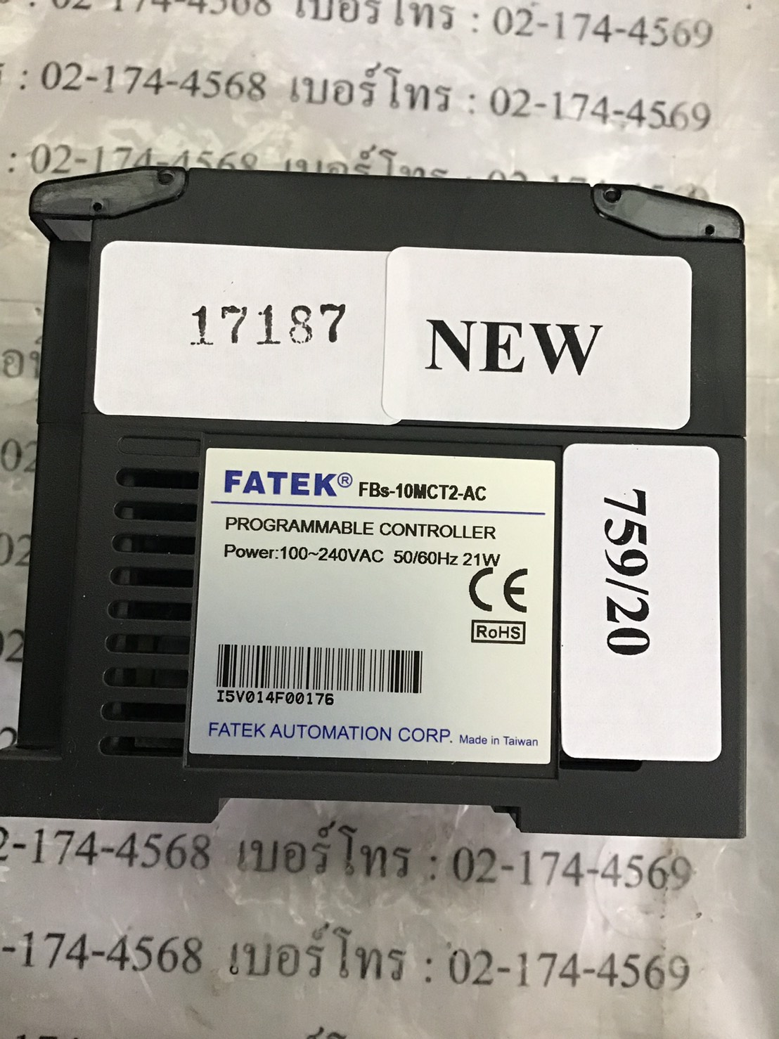 PLC " FATEK " MODEL : FBS-10MCT2-AC