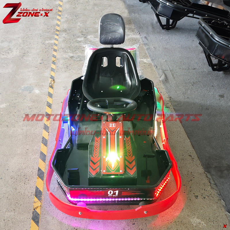 โกคาร์ทเชิงพาณิชย์ สวนสนุก Crazy Drift Go-Kart MOTOZONE-X GKE-008 500w36V 27km/h