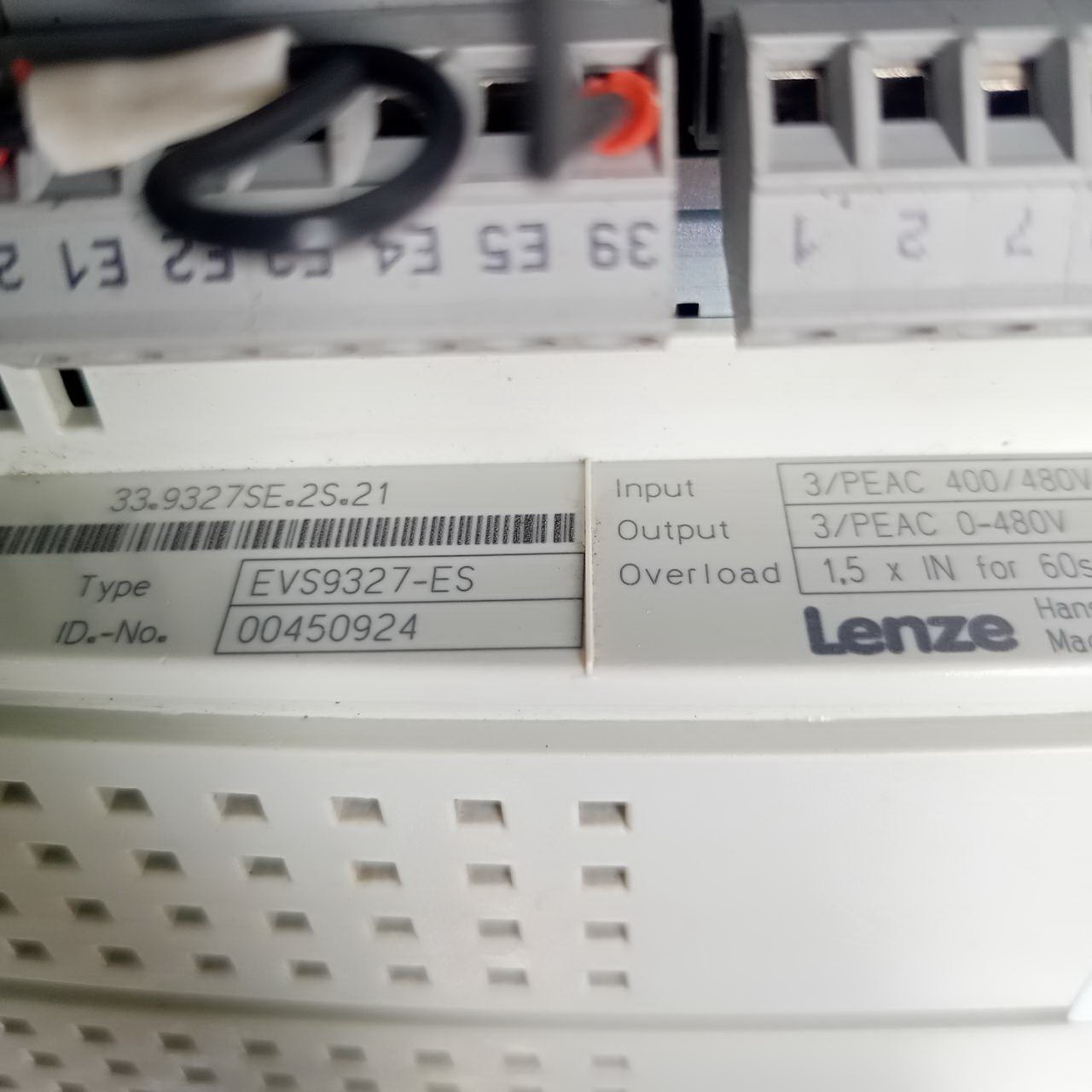 SERVO DRIVE " LENZE " MODEL : EVS9327-ES