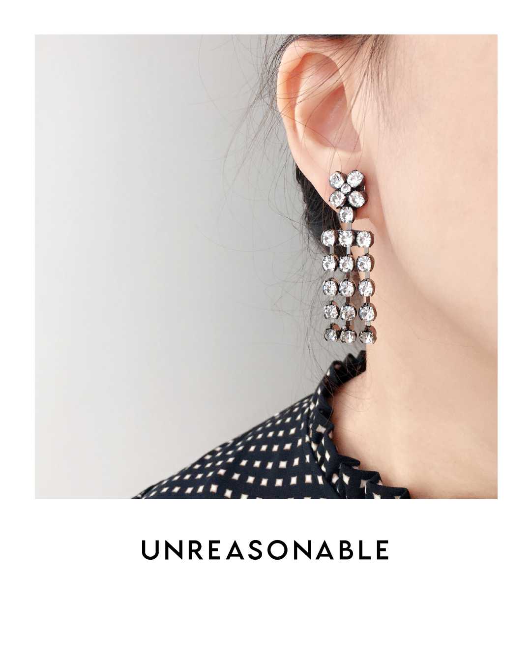 ต่างหู ออกงาน ไปงานกลางคืน น้ำหนักเบา สวยใส่สบาย UA0741-01 Unreasonable Accessories