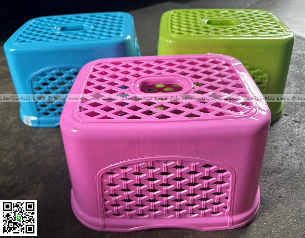 P07685 เก้าอี้ทรงกระโปรง สีหวาน (26*19*18 cm) No.7009 ราคาส่งต่อ 1 โหล : 12 ตัว