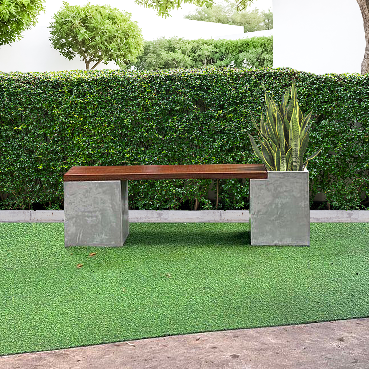 ม้านั่งสนามดีไซน์ทันสมัย ตอบโจทย์ทุกโครงการ ไม่ว่าจะวางในสวนพื้นที่บ้านสวนตัวก็ลงตัว ทนแดดและฝน ขนาด 127 cm.