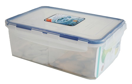 P07823 กล่องถนอมอาหาร Superlock แบ่ง 3 ช่อง 6116-3 (ขนาด 18.5 ซม.(กว้าง) X 26 ซม.(ยาว) X 9 ซม.(สูง)) ราคาส่งต่อ 12 ใบ :เฉลี่ย 140 บ.ใบ