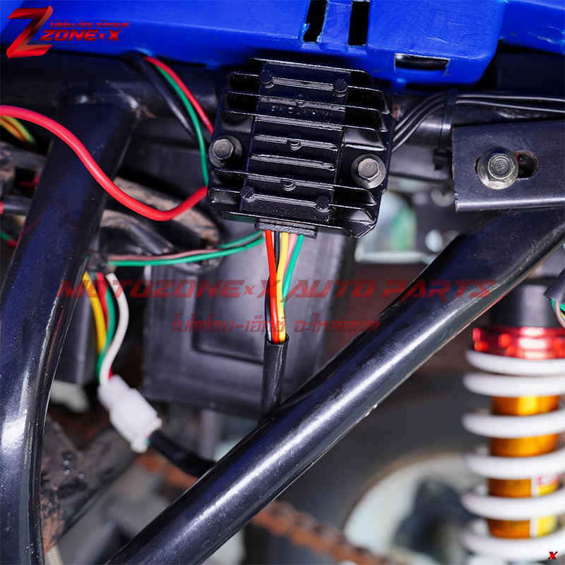 แผ่นชาร์จตัวเรียงกระแสแบบ 5 สาย Voltage Regulator 5 WIRE for GY6 125/150cc Engines MOTOZONE-X(โมโตโซน-เอ็กซ์) Part อะไหล่