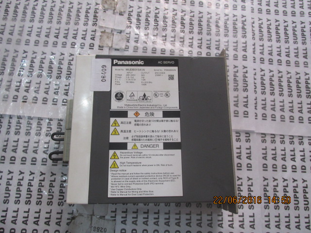 SERVO DRIVE " PANASONIC " MODEL : MUDB015A1A