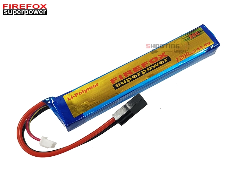 แบตลิโพ Firefox 20c 1200mAh 11.1v