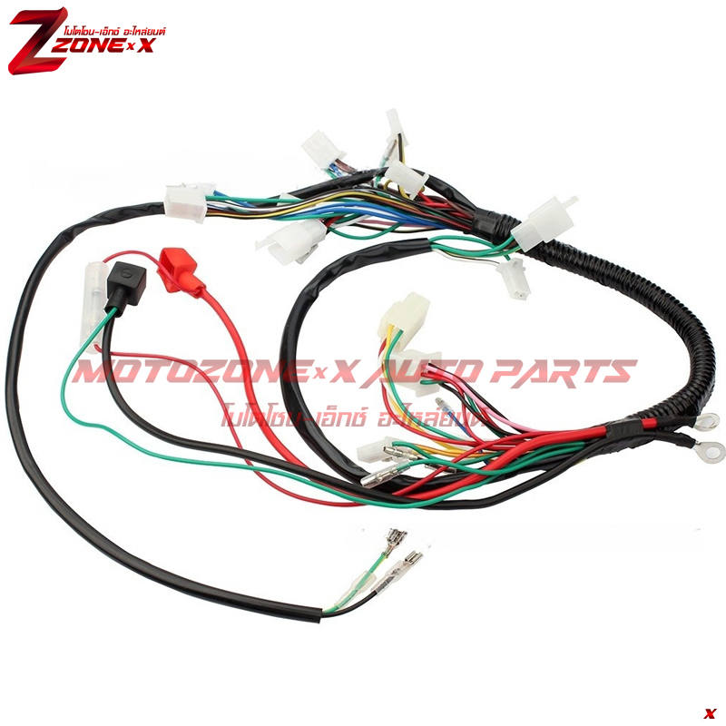 ชุดสายไฟ ATV 50-110cc มีฟังก์ชั่นป้องกันขโมย Wiring Harness 50-110cc MOTOZONE-X(โมโตโซน-เอ็กซ์) อะไหล่/Part