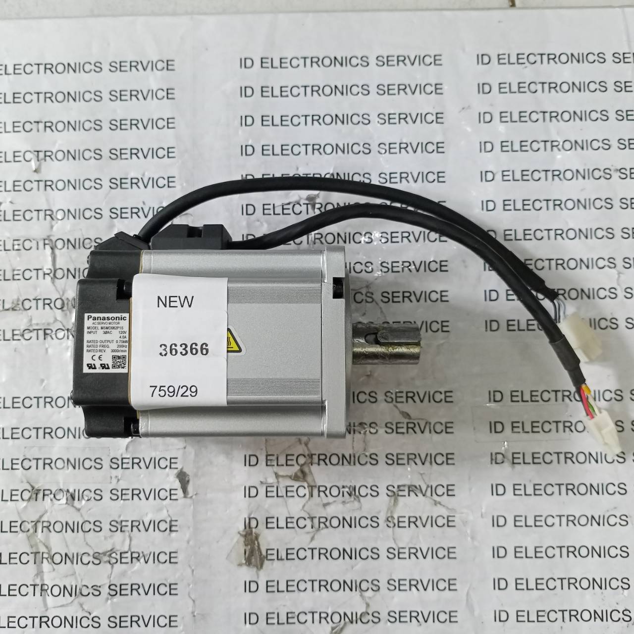 SERVO MOTOR " PANASONIC " MODEL : MSMD082P1S