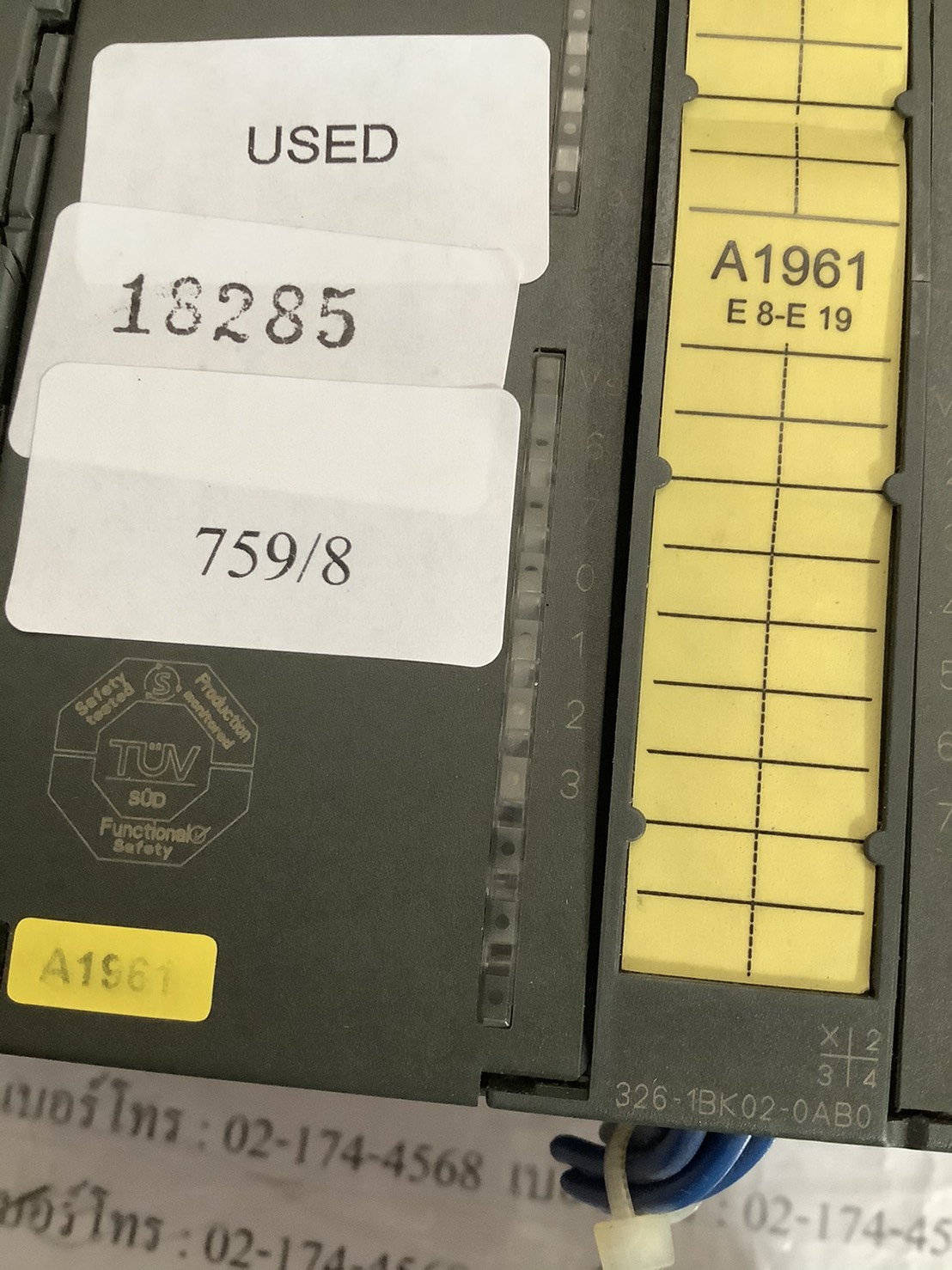 PLC " SIEMENS " MODEL : 6ES7 326-1BK02-0AB0