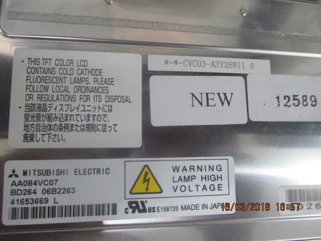 LCD PANEL " MITSUBISHI " MODEL : AA084VC07