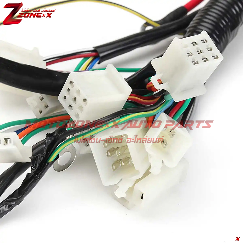 ชุดสายไฟ 125cc 150cc,200cc, 250cc and some 300cc. Harness is made to fit ATVs but may also fit some dirt bikes and scooters MOTOZONE-X(โมโตโซน-เอ็กซ์) อะไหล่/Part