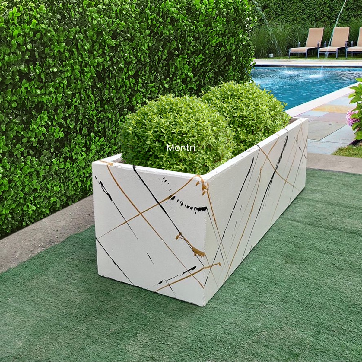 กระถางปูนทาสี set 10 ใบ ลงสีคุณภาพพร้อมเคลือบเงาสามารถวางได้ทั้งกลางแจ้งและในร่ม ขนาด 30*100* cm. วัสดุเป็นปูน