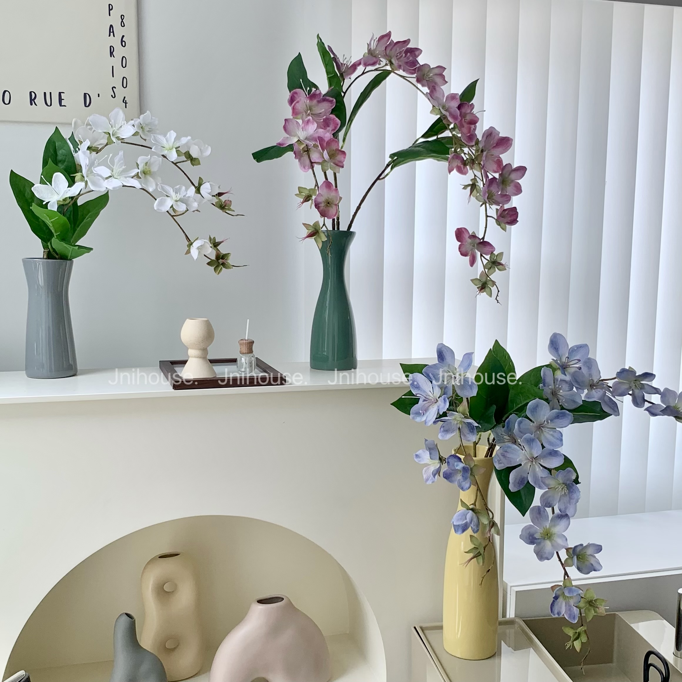 [พร้อมส่ง] Jnihouse : ดอกไม้ระย้า ดอกไม้ประดิษฐ์ (ลาร์คสเปอร์)