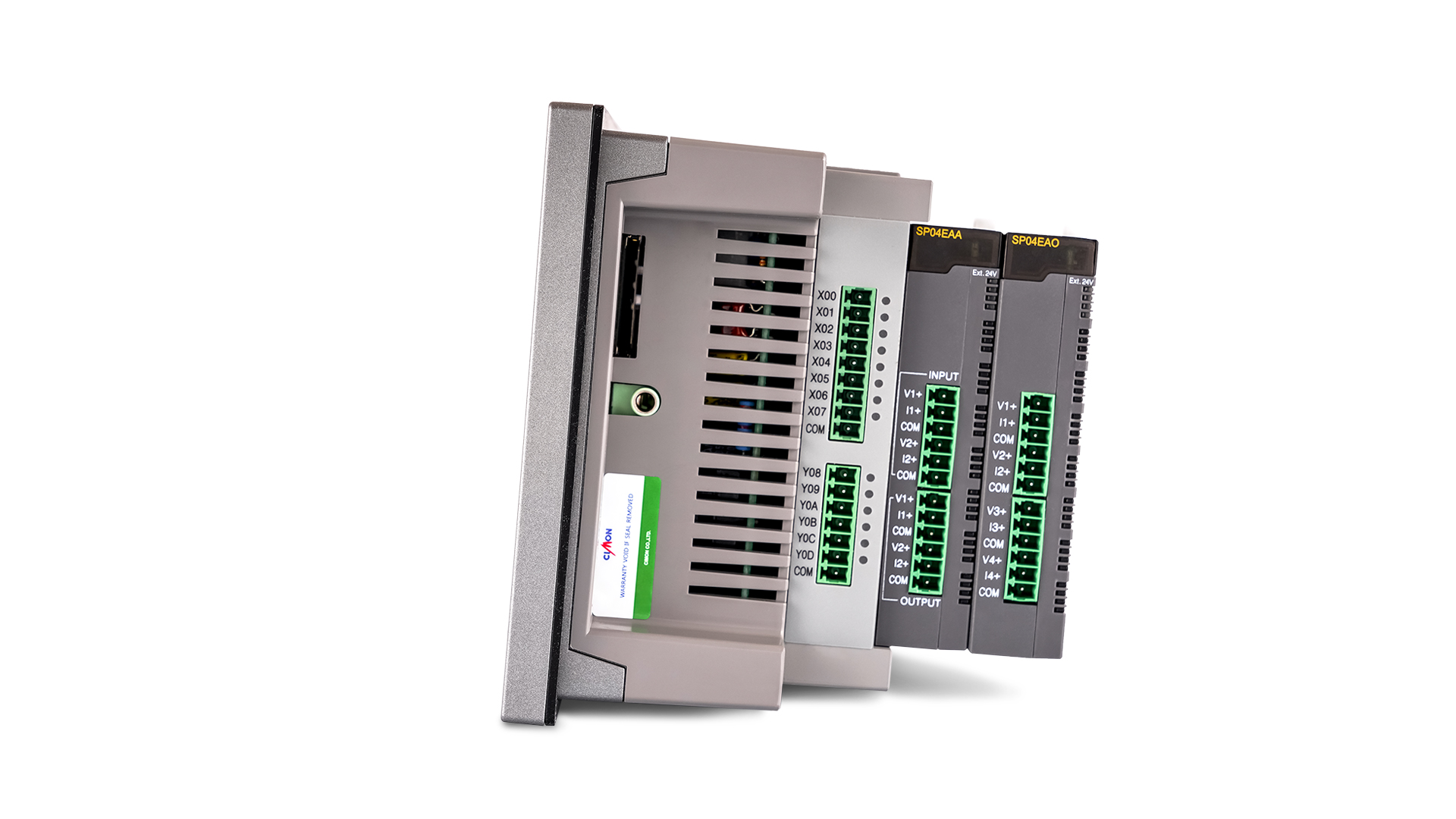 CM-sHP07CD-DT ,Input/Output 8 Ch ,7"(HMI+PLC) Hybrid